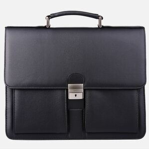 Jack&Chris Mens PU Leather Attache Briefcase Traditional Messenger‎ Bag (READ!)